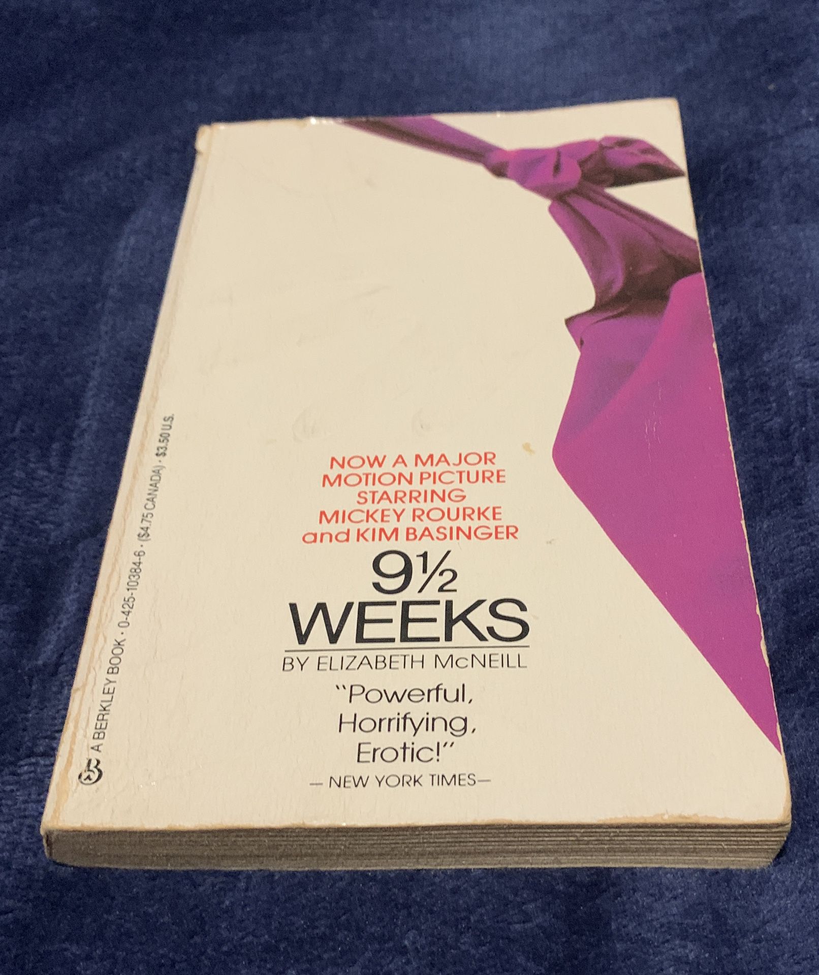 9 1/2 Weeks / Elizabeth McNeill Paperback Pub. 1978