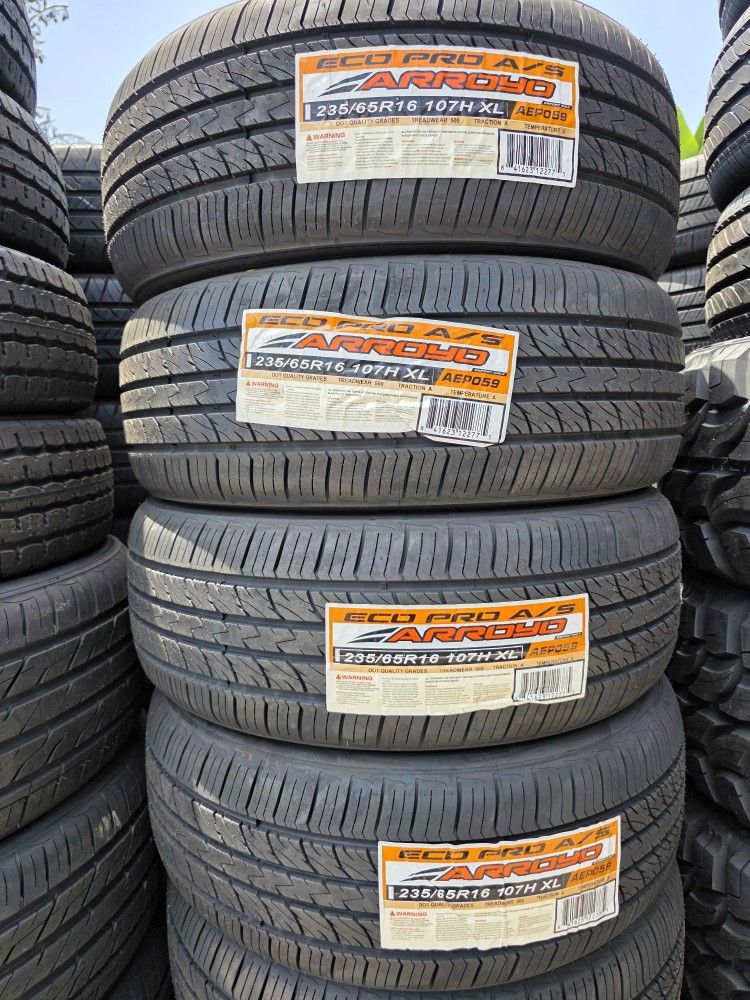 235 65 16 Vendo Un Seth De Llantas De La Marca ARROYO Con 50 Mil Millas De GarantÃa Las 4