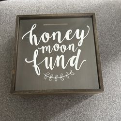 Wooden Honeymoon Funds Container