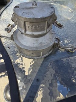 (Ships Fast) Type DA 4" Female Coupler x 6" Male Adapter | Aluminum Camlock 4060