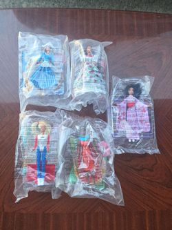 SEALED IN BAG- SET OF 5 MCDONALDS  BARBIES 1995