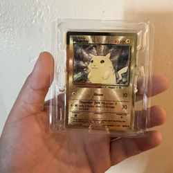 25Th Anniversary Metal Pikachu Promo Card