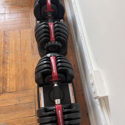  BOWFLEX ADJUSTABLE DUMBBELLS FOR SALE