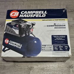 Campbell Hausfeld DC030000 3-Gallon Oil Free Air Compressor 