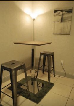 Wooden high top table