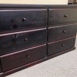 Dresser 6 Drawers 100% Pinewood 🌲