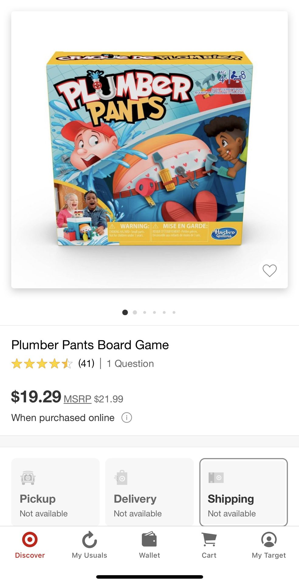 Plumber Pants Board Game 