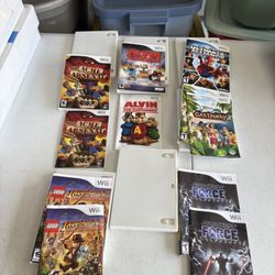 Nintendo Wii Empty cases with cover and manuals Only. No Games.