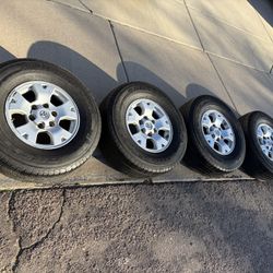 Toyota Tacoma Factory OEM Wheels And Bridgestone Tires Alloy Rims