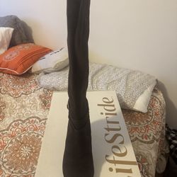 LifeStride Guild Women's Tall Boot Wide Calf - Chocolate