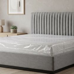 New King Bed Frame+ Factory Sealed King Mattress + Box Spring 