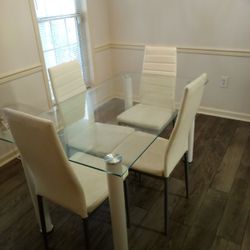 Dining Room Glass Table Set
