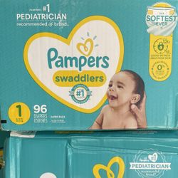 Pampers Swaddlers Size 1 (96 Diapers)