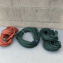 16 Gauge 3Prong Cords 16/3-3 Prong Grounded Plug Green 25 ft Set 3 