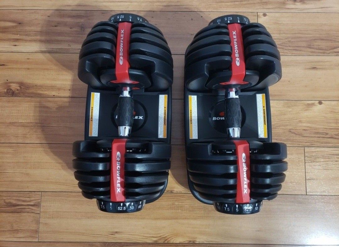 Bowflex SelectTech Adjustable Dumbbells (2x52.5Lbs) for $275 Firm (WALNUT 91789)