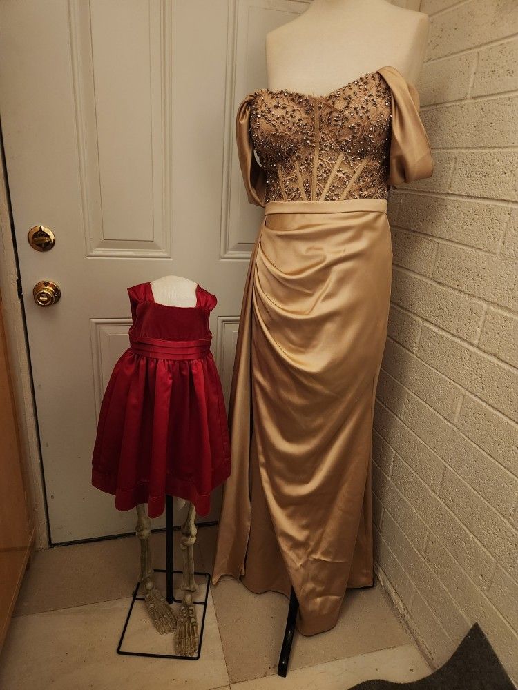 Size 4t Girls Red Dress