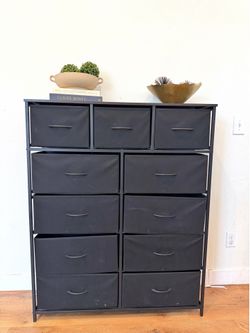 Tall Fabric Dresser With 12 Drawers For Bedroom, Closet, Chests Of Drawers, Fabric Storage Dressers,