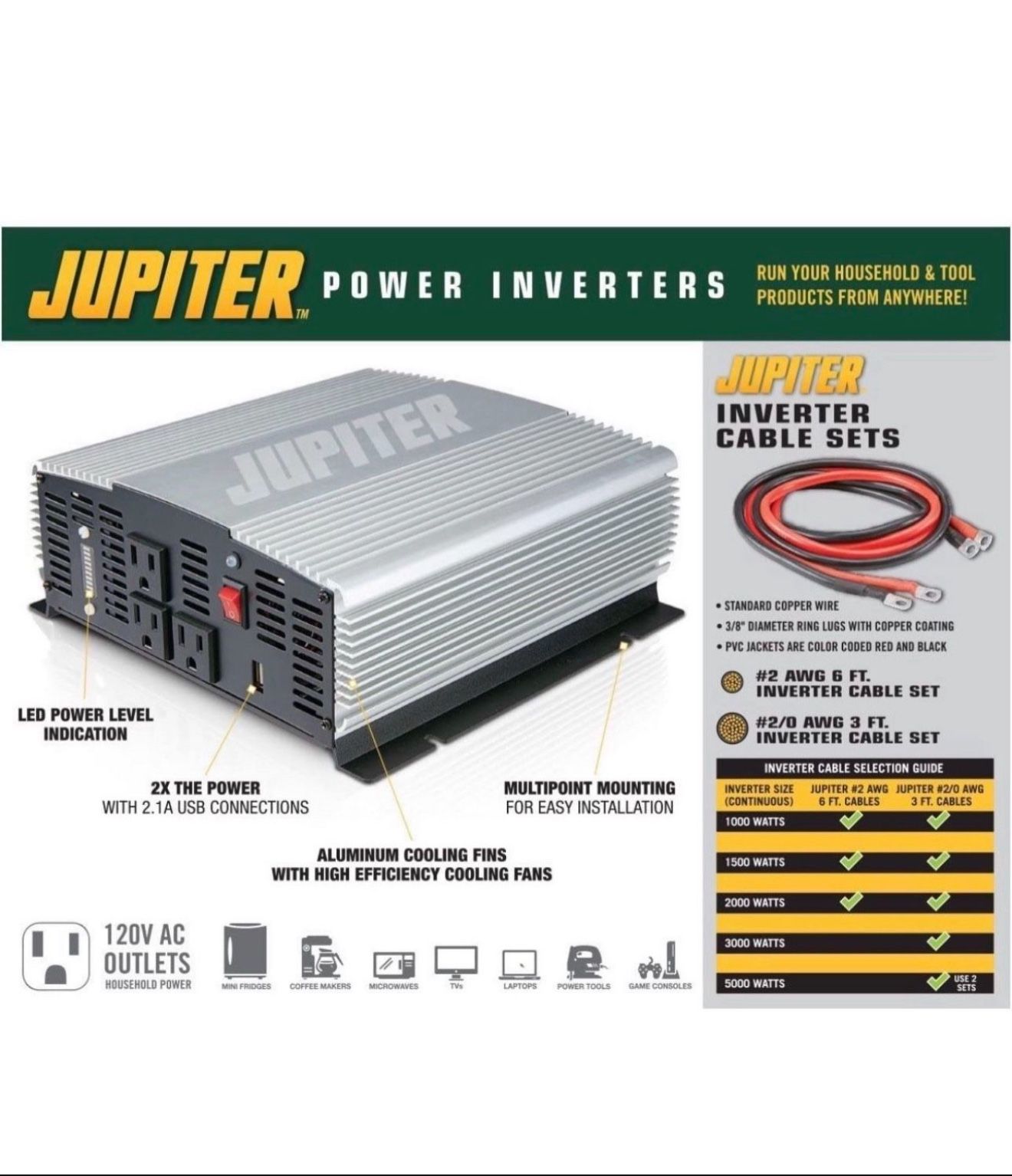 Jupiter 5000 Watt Ty Ty Continuous 10,000 Watt Peak Power In