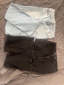 High waisted jeans