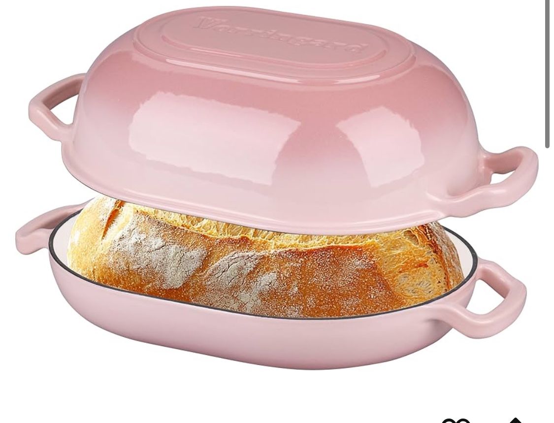 Enameled Cast Iron Sourdough Bread Oven, Dutch Oven, Loaf Cast