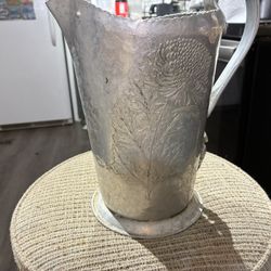Antique Aluminum Pitcher