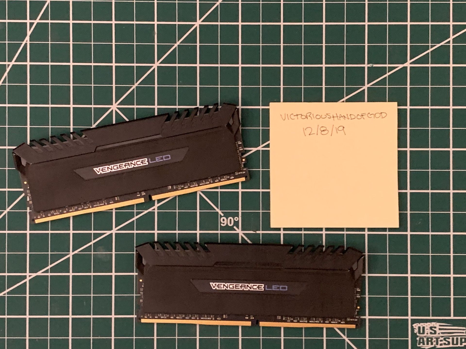 16gb (8gbx2) Corsair Vengeance Blue LED RAM 3000mhz CAS15