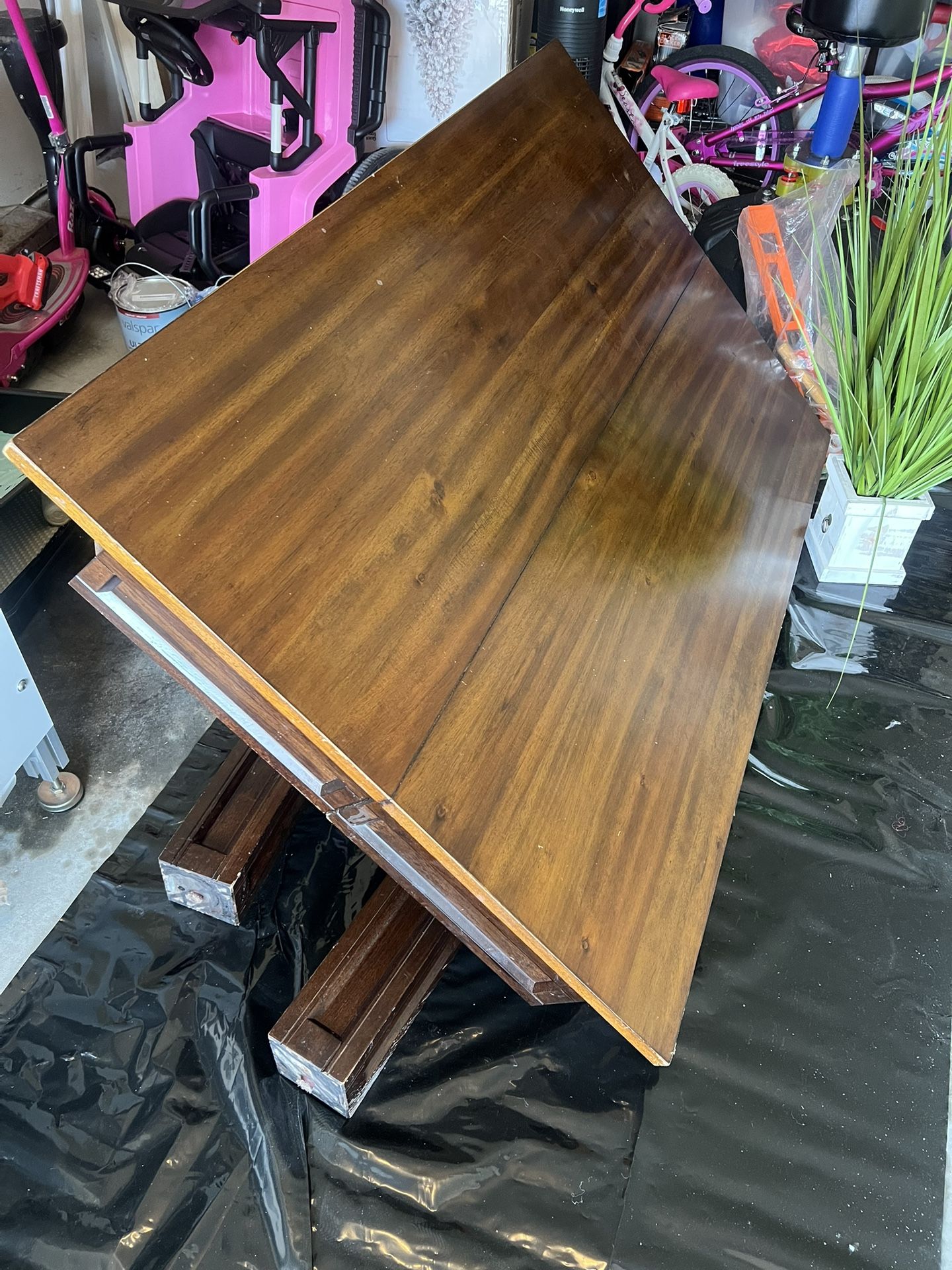 Used Wood Dining Table Table With Extension