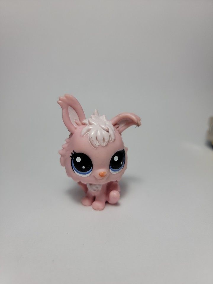 Authentic Littlest Pet Shop Pink Viera Angora Rabbit # 105