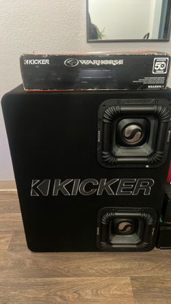 Kickerw 12’’ Subwoofer Bundle w/am & dual