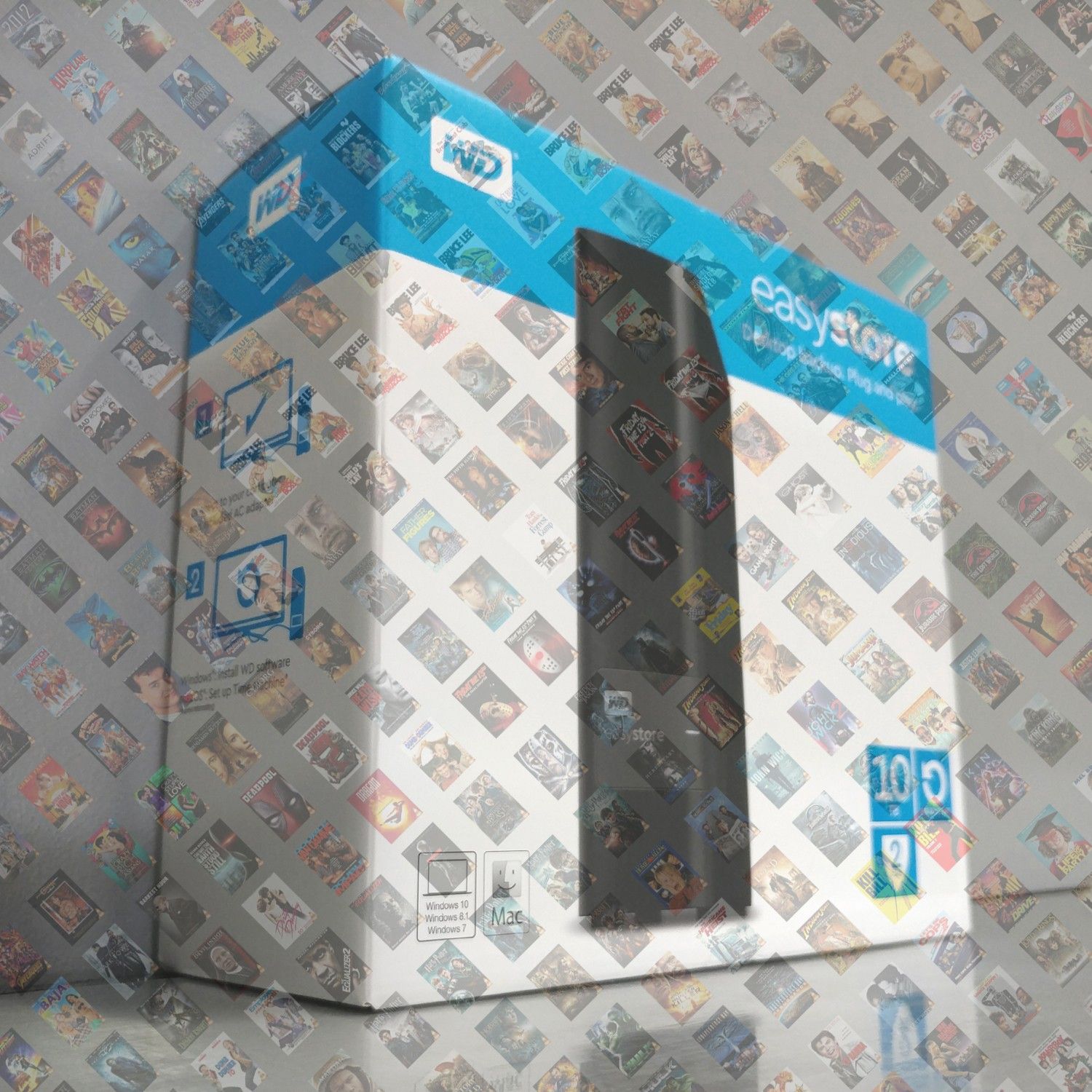 10TB - WD Easystore Hard Drive - Loaded Blu-ray Movies Collection - Bluray Movie Library