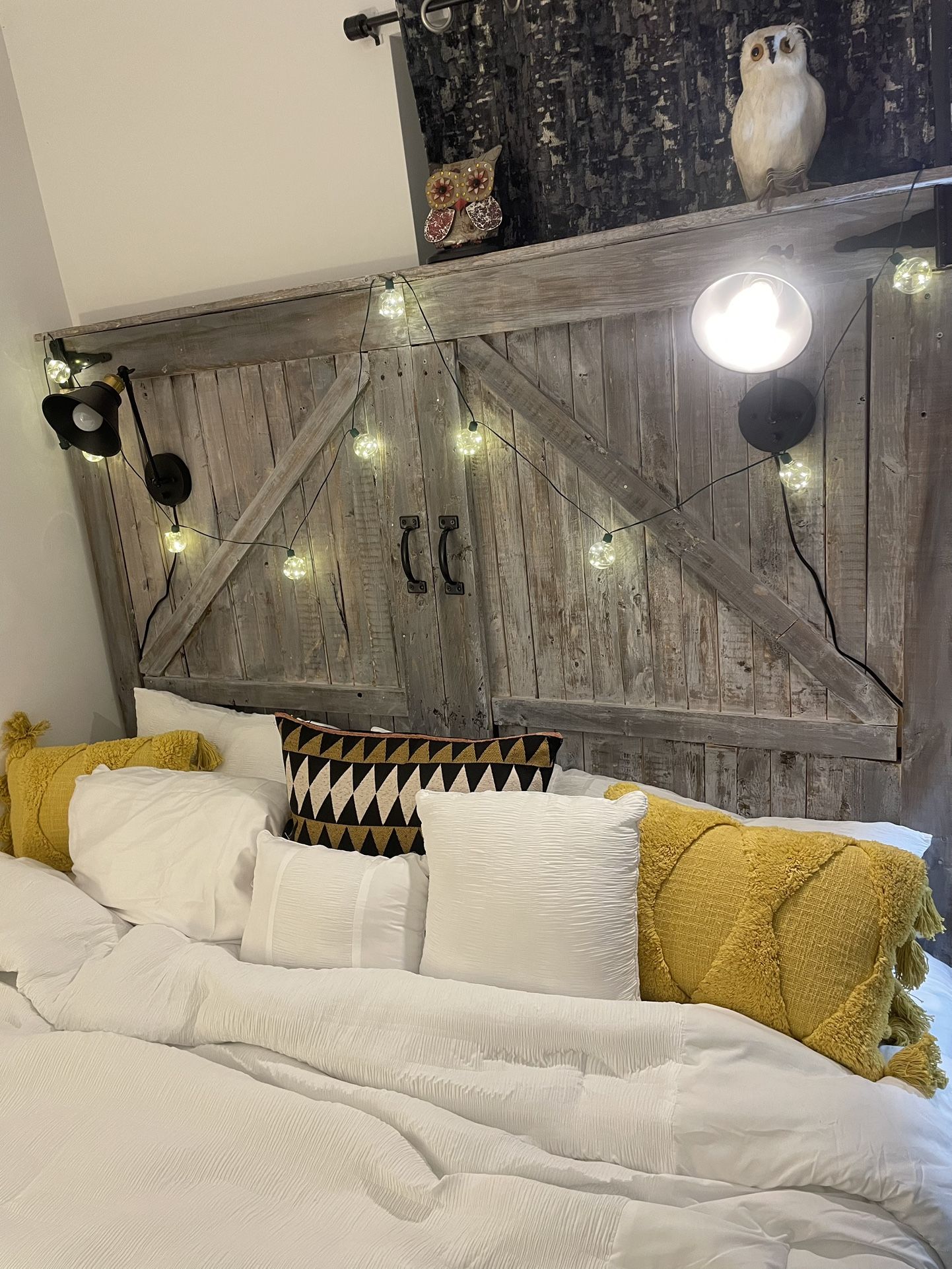 Barn Door Headboard ( king size )