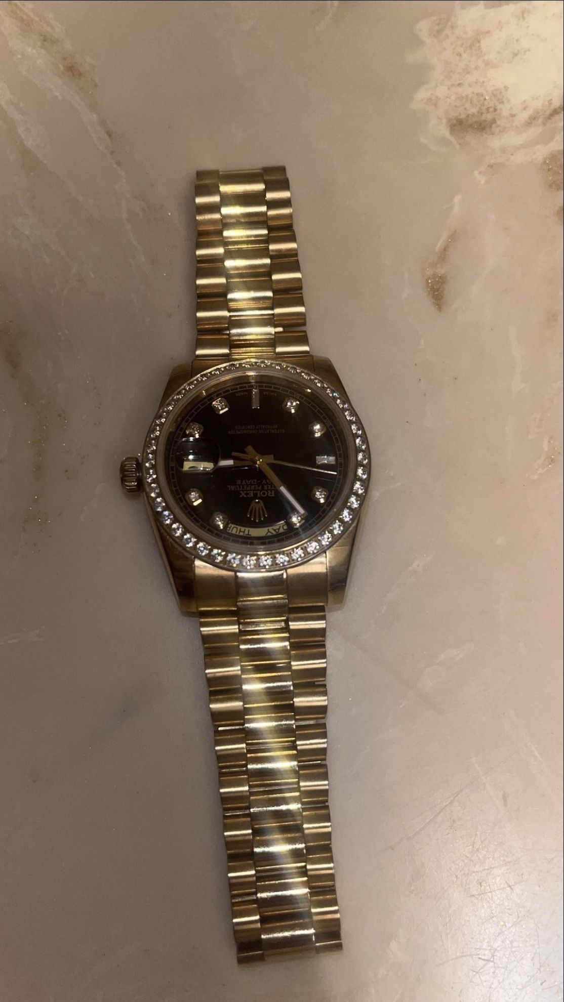 18k Sold Gold Rolex