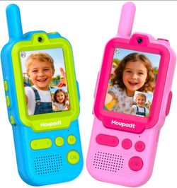 2 pack Video Walkie Talkies for Kids 2.4" Screen