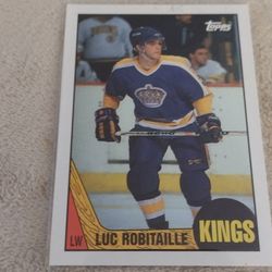 Hockey 1987 Topps Rookie Card Hockey Star Luc Robitaille Cash Porch Pickup Redmond 