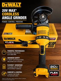 DEWALT FLEXVOLT 60V Cordless 7 in. Angle Grinder (Tool-Only),good condition 2025 year