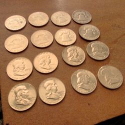 90% U.S Silver Coins Jefferson Franklin Half Dollars **Uncirculated**