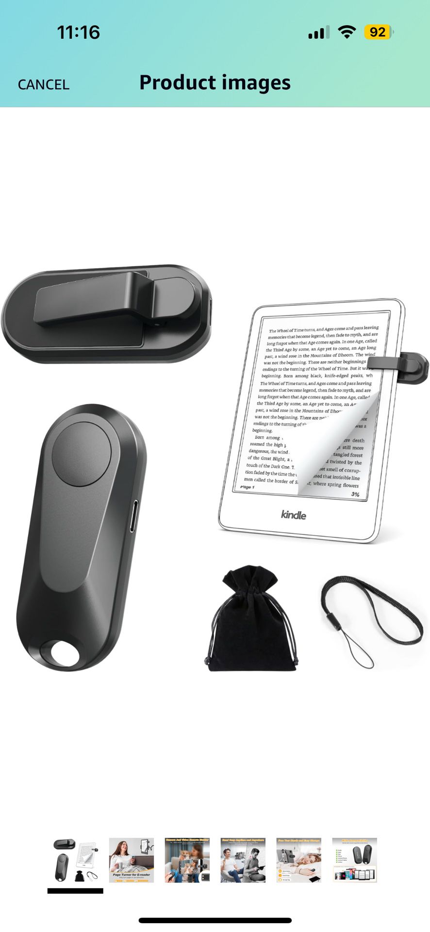 New Never Opened kindle Page Turner With Remote