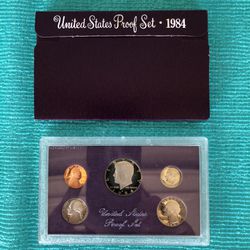 1984 New US Mint Proof Set Coins