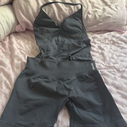 Dfyne Impact shorts and impact longline strappy top