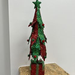 🎄 Glitter Christmas Tree Decoration – 14 Inches 