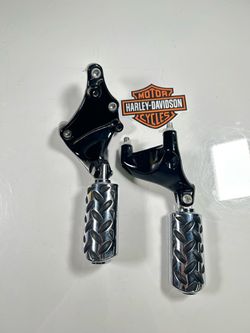 2014-2022 Harley Sportster XL 883/1200 Passenger Foot Pegs L/R OEM Pedal Mount Fit.OBO. SM9KNT0225