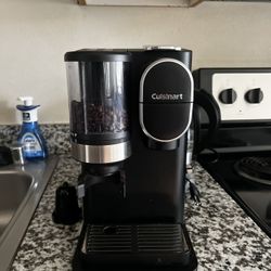Cuisinart Single Serve Coffee Maker + Coffee Grinder, 48-Ounce Removable Reservoir, Black