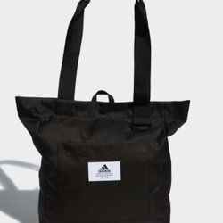 ADIDAS black tote bag handbag shopper