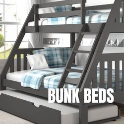 BUNK BED - BUNK BEDS - BEDS - MATTRESS MATTRESSES AVAILABLE