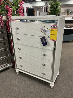 White Tall Chest