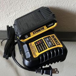 Battery 2.0 AH with charger 4.0 AH Dual Dewalt