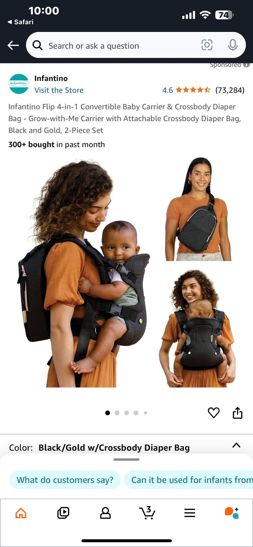 Baby Carrier With Diaper Bag Attachment