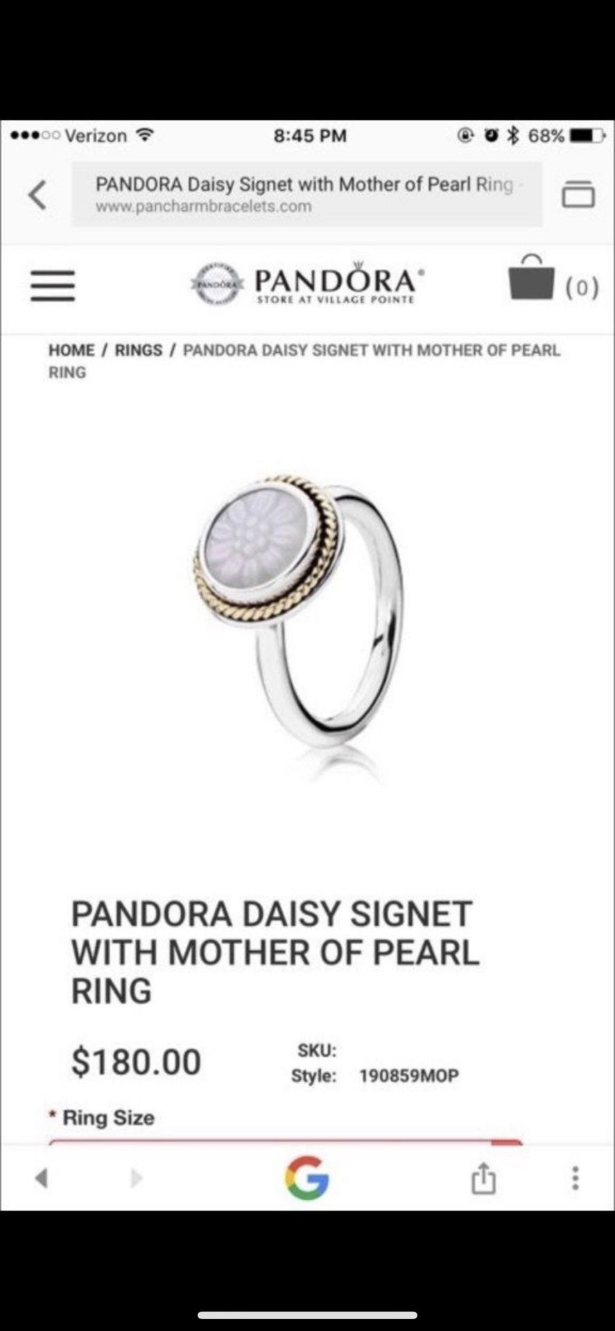 Pandora ring