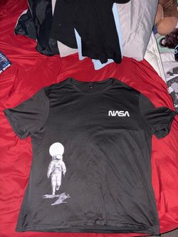 NASA Graphic T-Shirt Black Astronaut Print