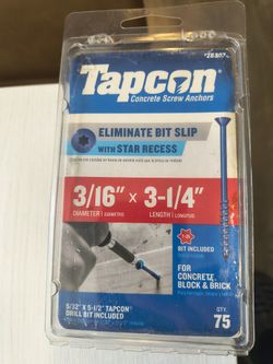 Tapcon Screws